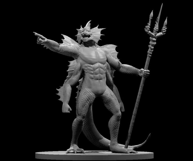 Sahuagin Baron Tabletop Miniature