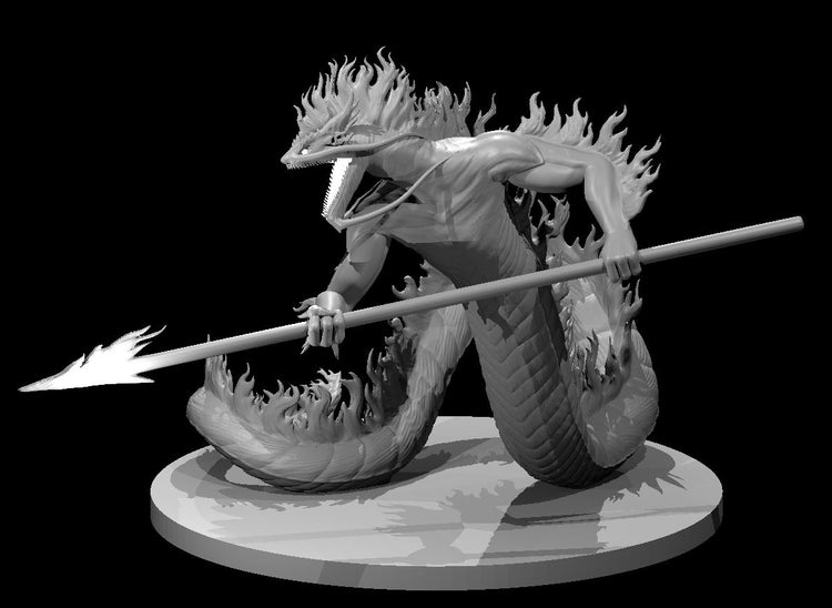 Salamander Spear Bearer Tabletop Miniature