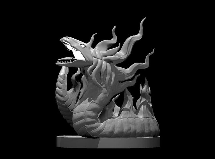 Salamander Fire Snake Tabletop Miniature